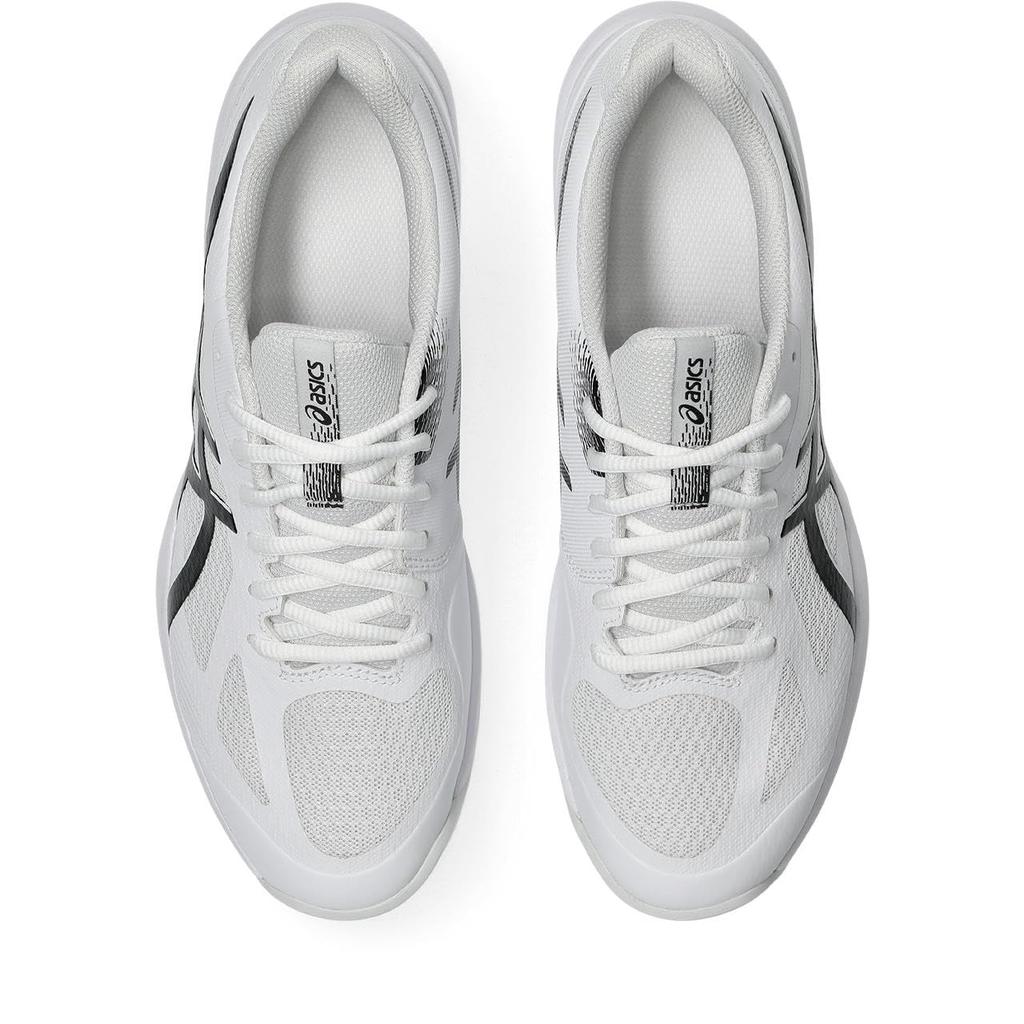 ASICS COURT HUNTER FF 1071A111 Indoor Sports Size 101 Size 2E Men's Shoes, (White/Black), 25.5 cm,