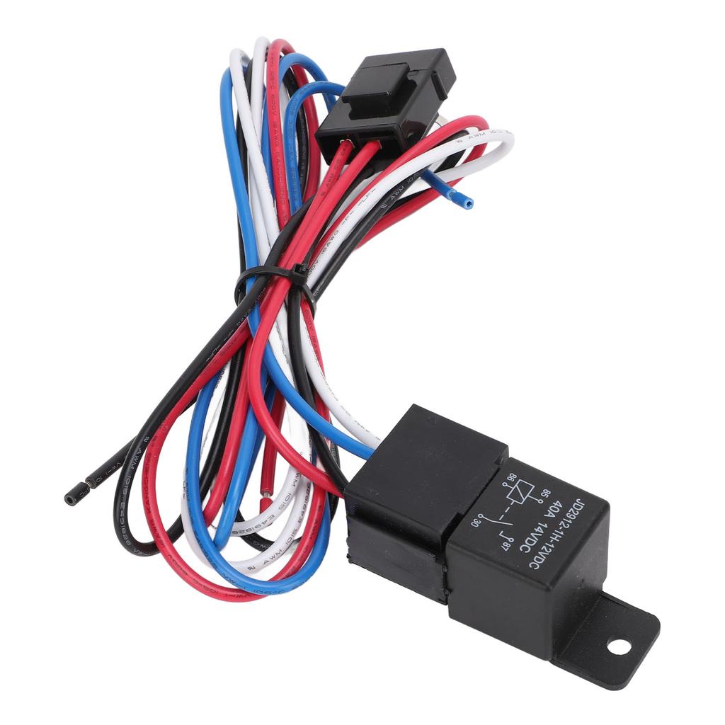 Electric Cooling Fan Thermostat Kit 175 To 185 Fahrenheit 40A NPT 3 8in Thread Electric Fan Wiring Relay Kit for