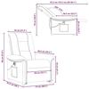 VidaXL Fauteuil inclinable de massage électrique Marron Tissu, fauteuil de massage électrique, fauteuil de massage, chaise 3303288