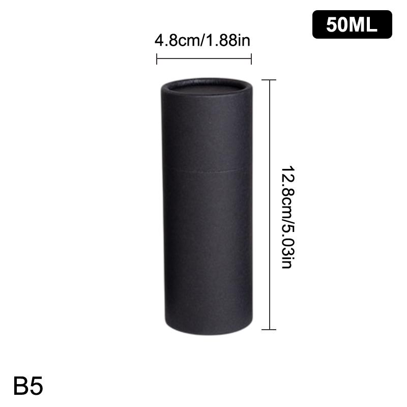 1 Stück Leere Dicke Runde Rindsleder Leere Papierröhre Ätherisches Öl Rollerflasche Verpackungsbox Für Öl Parfüm Behälter