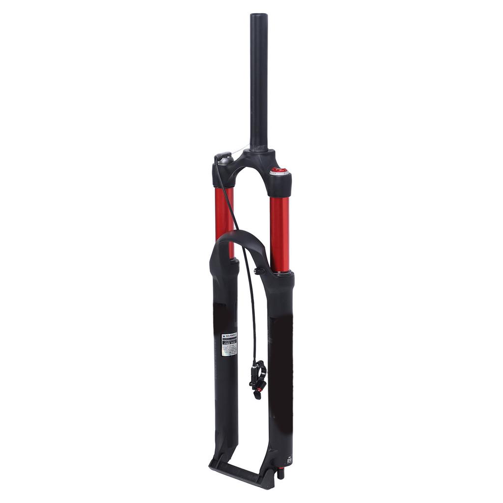 Mountain Bike Front Fork 29inch Dual Air Chamber Damping Red Straight Remote Lockout Shock Absorber Front Fork for Bike