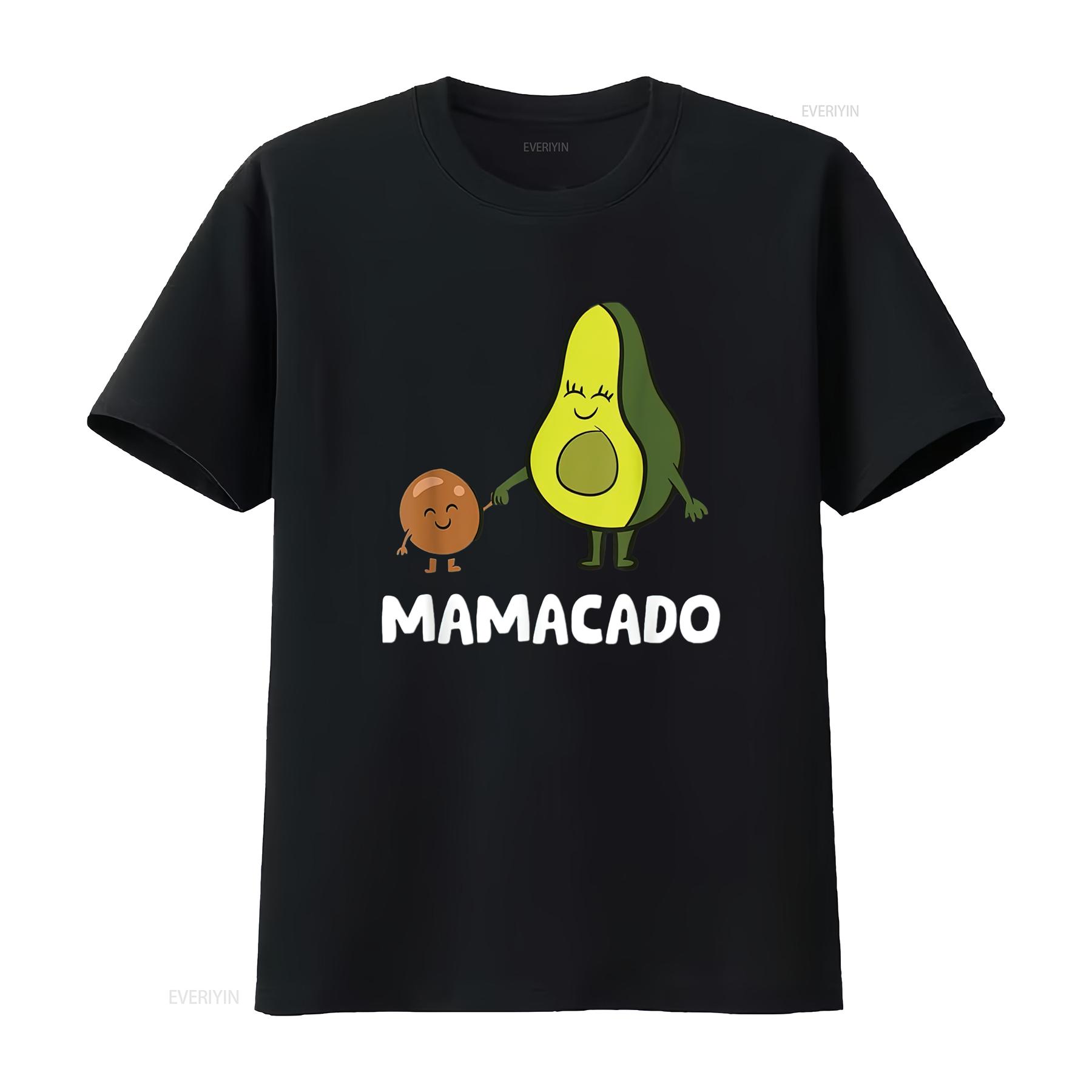 

Avocado Mama Mom Funny Mamacado Women s Fashionable T Shirt with Unique Print vintage Washed fashion Unisex Stylish Stretched 4XL