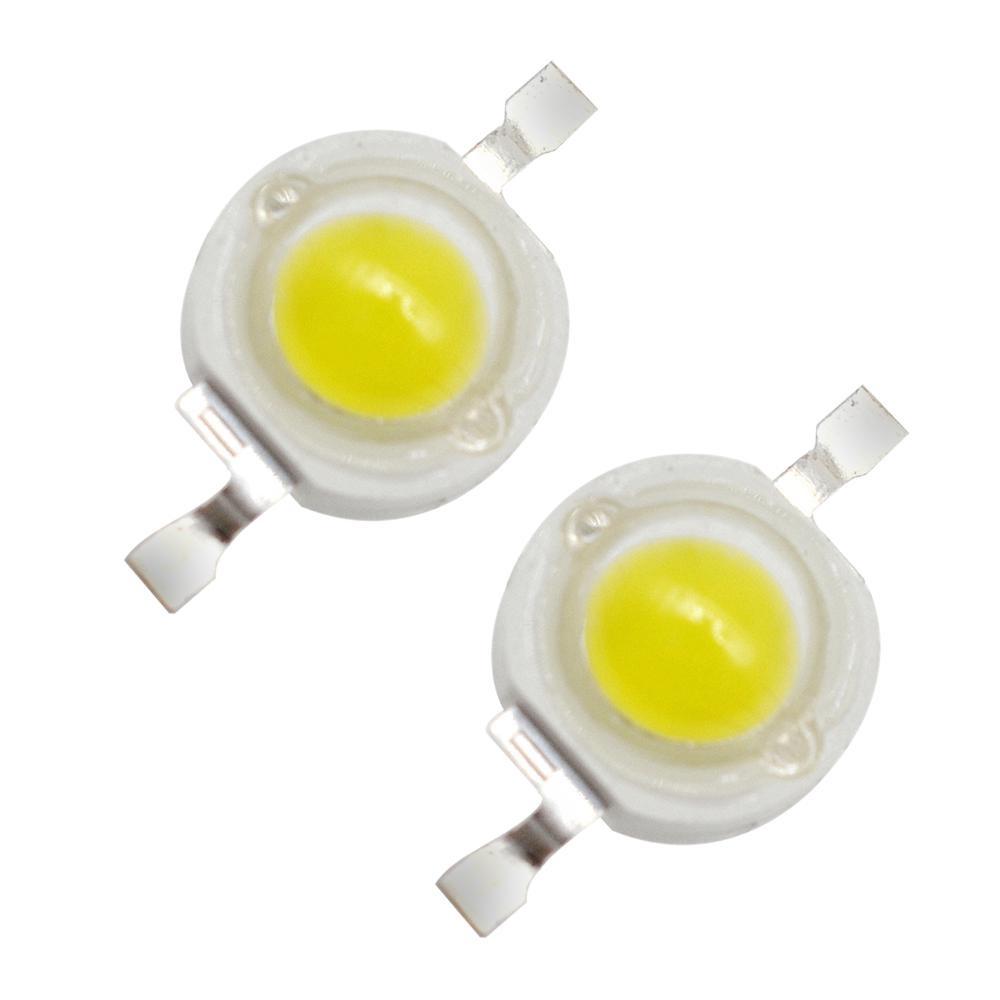 10Pcs 5W High Power Chip Light Bead Emitter Warm White White Yellow Green Pink Red 45MIL 2 2 7V 180-550LM  380NM 6500K LED Bulb