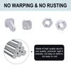 50Pcs Mounting Hardware Kit Aluminium M6x15mm Screws Bolts Nuts Kit Easy To Use for Hardware Greenhouse Supplies