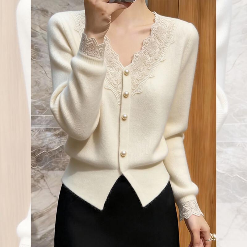 Korean Style V-Neck Knit Cardigan
