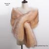 Women's Faux Fox Fur Shawl Cloak: Thick Autumn/Winter Bridal Evening Scarf and Neck Warmer