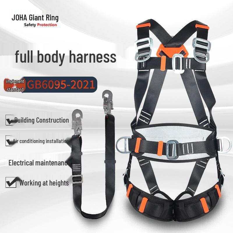 Five-Point Full Body Fall Protection Safety Harness for Electricians