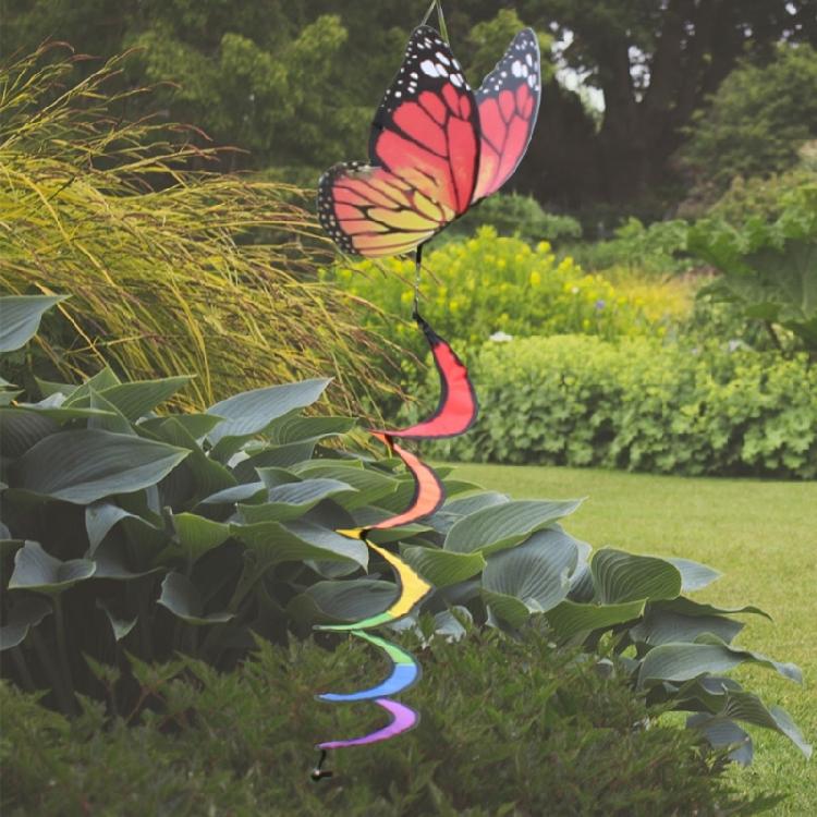 Butterfly Eye Catching Garden Spinners, Colorful Twisting Decoration Hanging Twisters for Home and Garden Outdoor Spaces