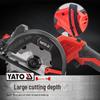 YATO 18V Brushless Portable Electric Circular Saw with Rechargeable Lithium Battery