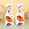 25/50pcs Dinosaur Party Candy Gift Bags Roar Dino Safari Jungle Animals Biscuit Packing BagKids Birthday Supplies Baby Shower