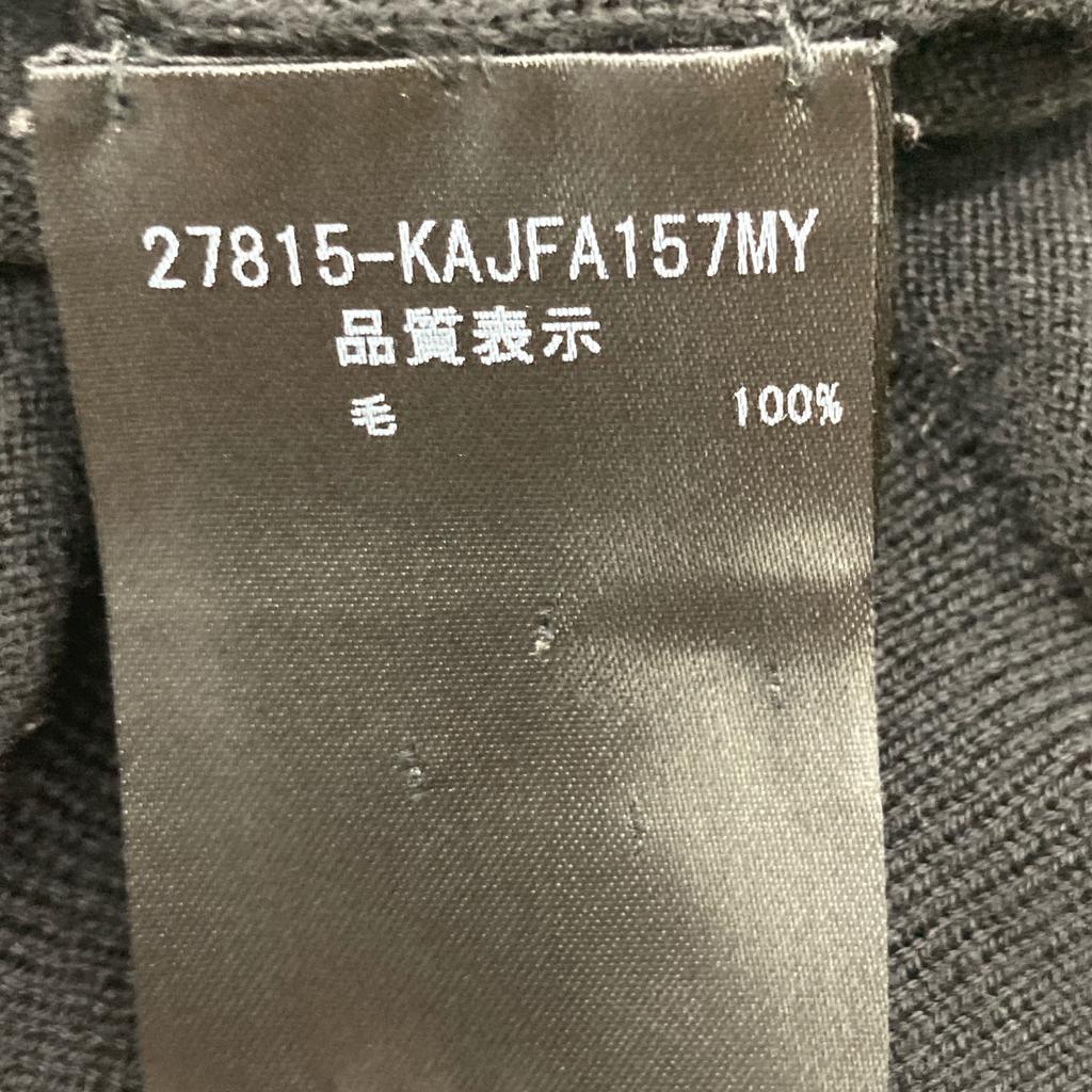 FOXEY 27815 Black wool logo plate cardigan tops 38 blackUsed