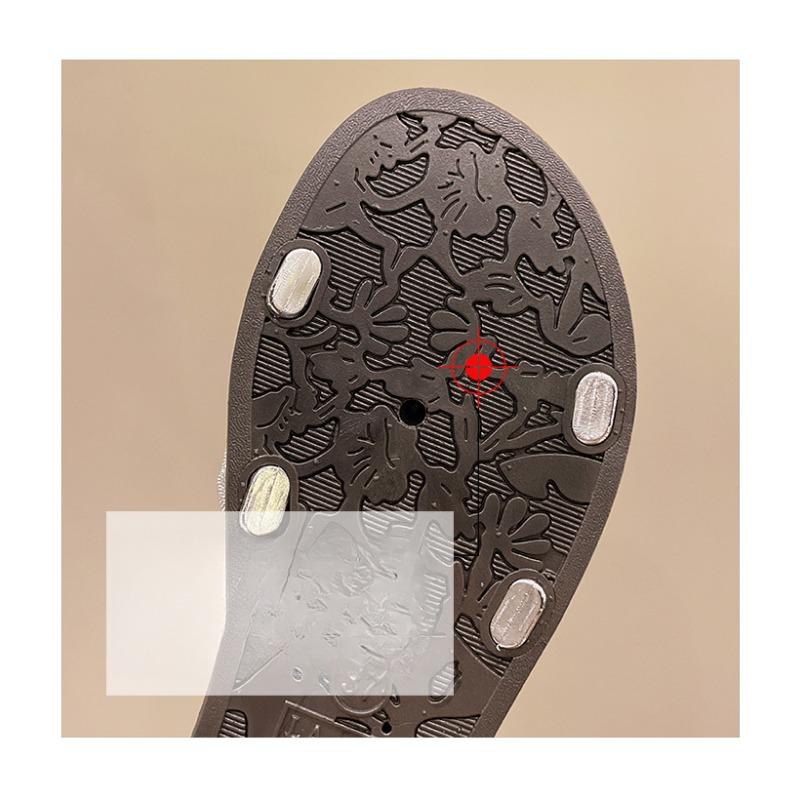 Ladies' Soft Soled Sandals, Flat Bottomed Slippers, Beach Wear, Hollowed Out Sandals, Women's Sandals