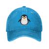 Gorra de béisbol de mezclilla con pingüino, gorras de béisbol casuales, sombrero ajustable, gorras de béisbol de verano unisex