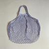 Foldable Pure Cotton Mesh Shopping Bag - Portable Handheld Fruit & Vegetable Storage