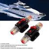 12 24V Inline Circuit Breaker, Lugs with Manual Reset Fuse Holder, Heat Shrink