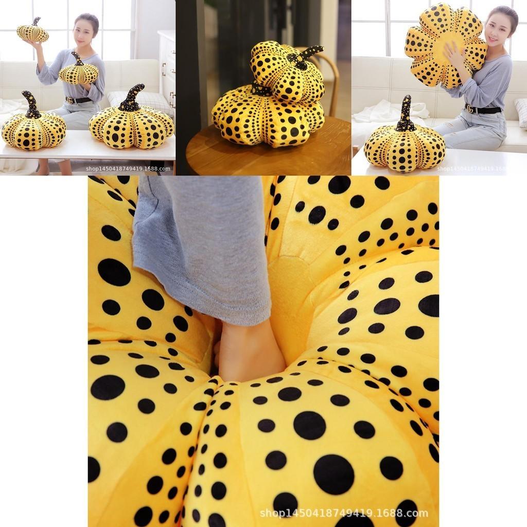 Halloween Wave Point Pumpkin Cushion Pillow Super Soft Plush Toy For Kids And Adults