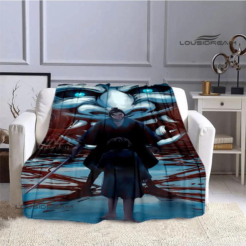 Blue Eye Samurai Cartoon blankets picnic blanket Flannel Warm blankets Soft Cozy Blankets Home travel blanket Birthday Gift