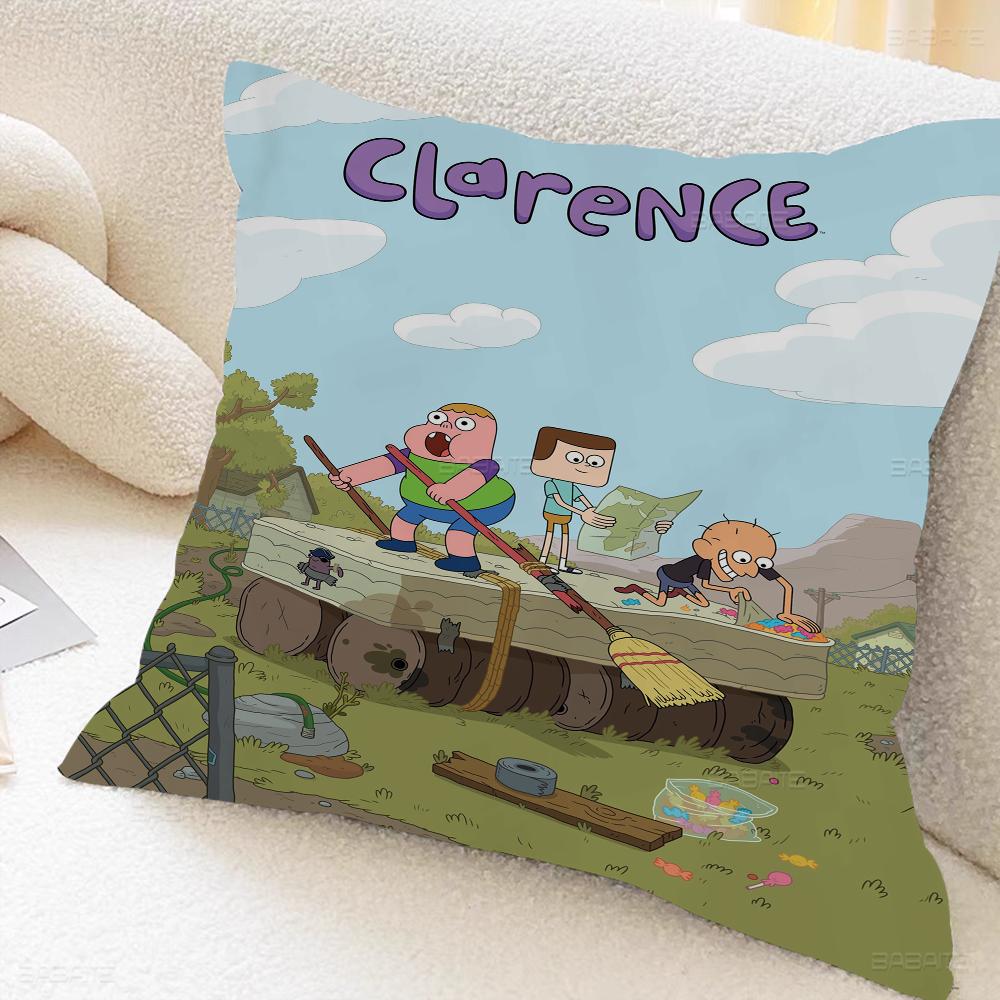

Cartoon C-Clarences TV Stitch Lucky Dragon Pillow Cover Sofa Cushion Cover Home Room Decoration Children Gift 16x16Inch
