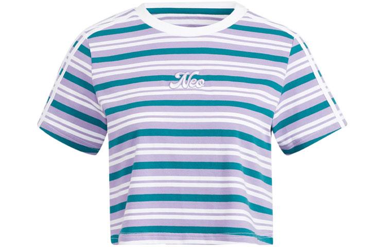 Adidas Neo T Shirt Women s Blue Purple HM7410 M