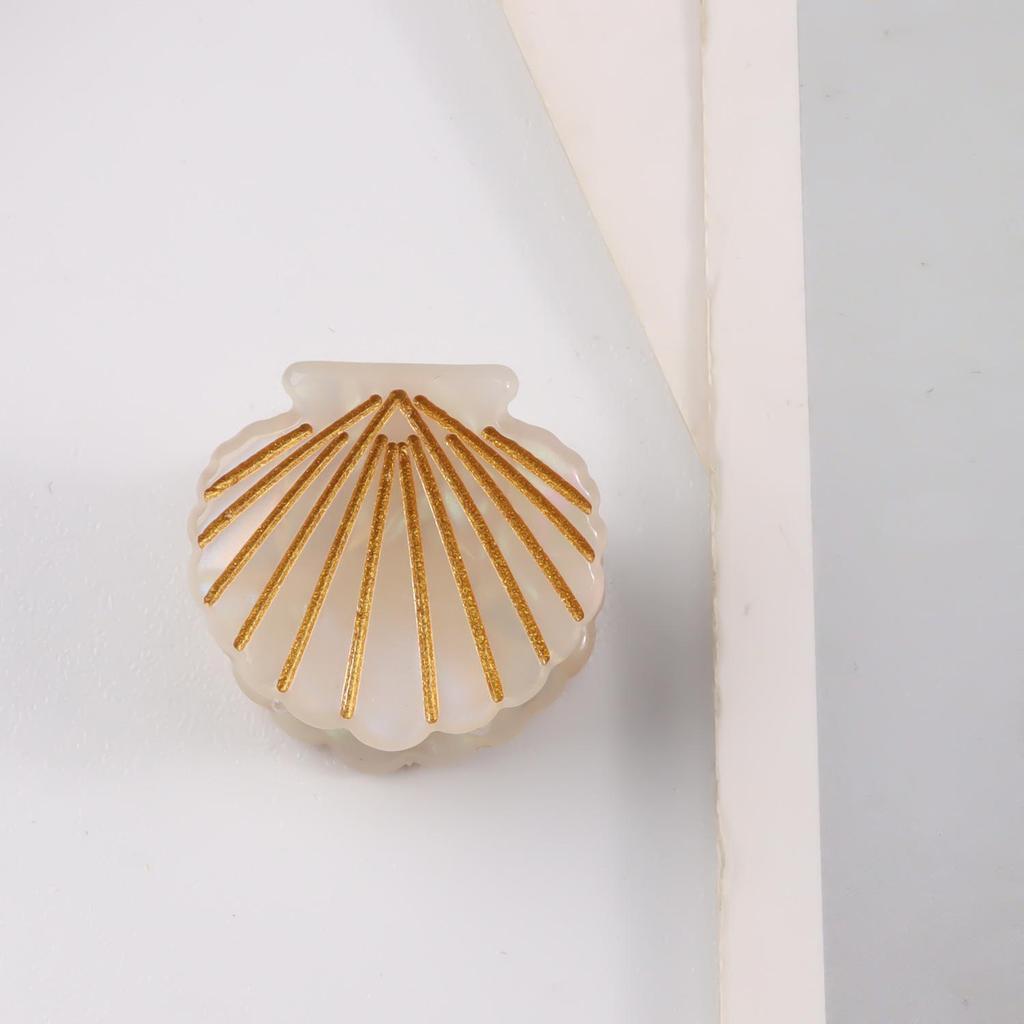 Bamboo Yao Jewelry Shell Claw Clip - Sweet Girl Style Hair Accessory for Women, Fashionable Bangs Clip 