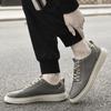 Men's Round Toe Genuine Leather Retro Lace-up Casual Shoes - Large Sizes Available