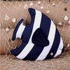 1Pc Striped Fish Shaped Cushion Mediterranean Style Cotton Linen Pillow Home Sofa Car Children Bedroom Decoration