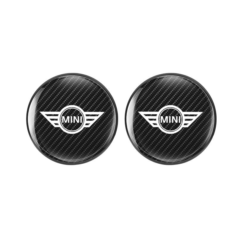 Carbon Fiber Non-slip Water Cup Mat Car Silent Coaster For BMW Mini Cooper Countryman Clubman R55 R56 R60 F54 F55 F56 Sticker RE4