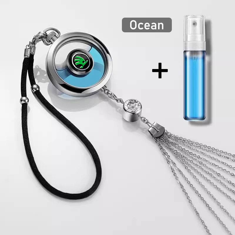 For Skoda Octavia Kodiaq Fabia Superb Karoq Yeti Rapid Mk3 A4 Car Pendant Perfume Bottle air freshener Interior Accessories lcvr69