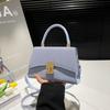Summer 2025 new simple retro color matching design fashionable shoulder crossbody portable women's small square bag