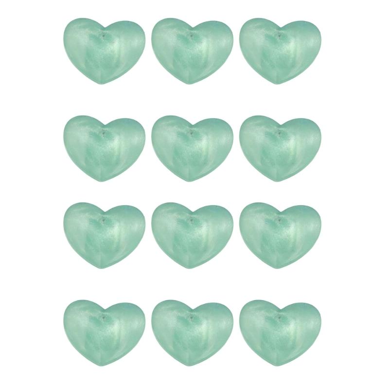 Heart-Shaped Tennis Vibration Dampeners with Flexible Construction for Practice, Casual Play, and String Bed Placement