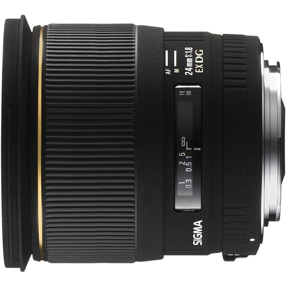 

SIGMA Single Focus Wide Angle Lens 24mm F1.8 EX DG Asphalt Macro Full Size Compatible