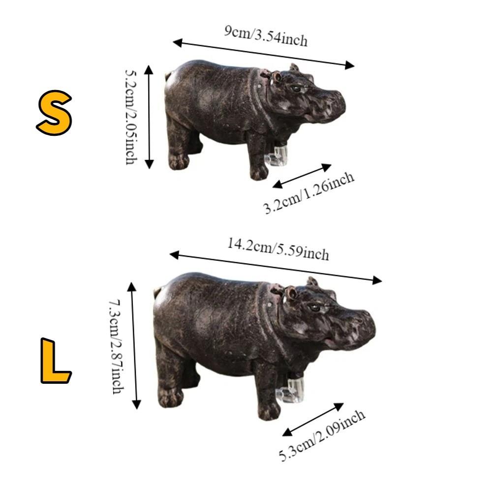 Realistic Hippo Oxygen Pump Efficient Aquarium Hippo Ornament Aquarium Accessories