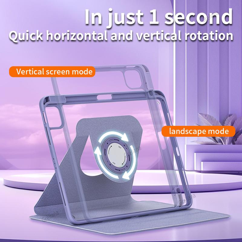Magnetisk etui for Ipad Pro 11 Smart Case Ipad 7. 8. 9. 10. gener Funda for Ipad Air 11 4. 5. 10. 10.9 2 9.7 Roterende deksel