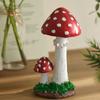 Miniature Mushroom Figurine Resin Craft Decorative Garden Figure For Tabletop Display And Plant Pot Accessories
