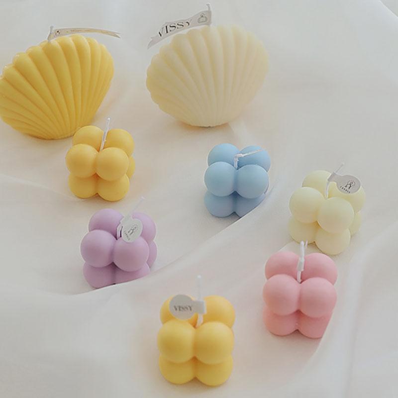 Colorful 4x4 Mini Cube Candle Strong Fragrance Home Table Ornament Perfect Birthday Gift And Room Aromatherapy Candles