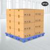6-Pack Blue Plastic Floor Pallets, 50x30x10cm Stackable Storage Pallets, PP Material for Warehouse Organization, Garage Shelving