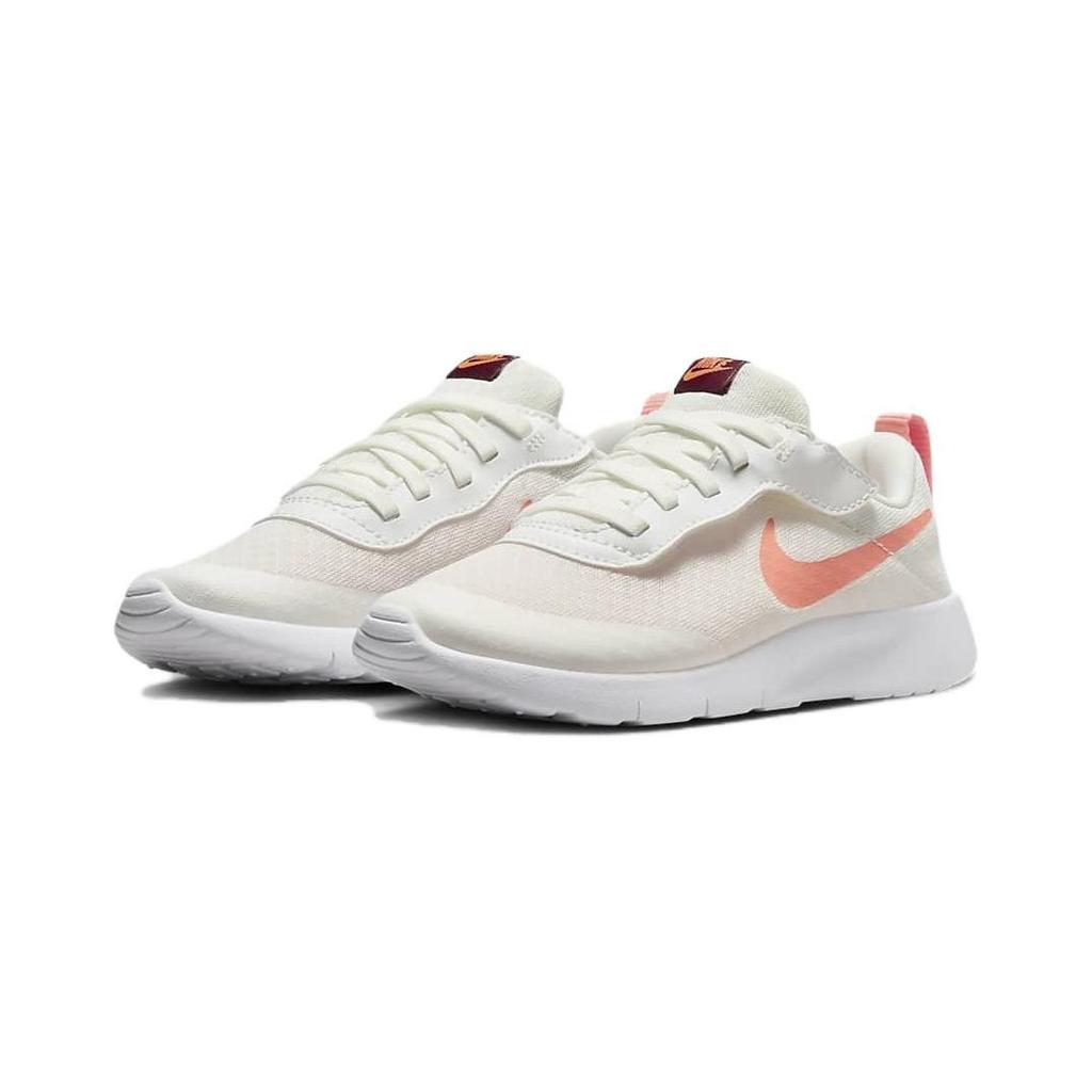 Nike Tanjun Easy On Cushioning Low Top Kids Running Shoes Kids sneaker White Orange DX9042-101