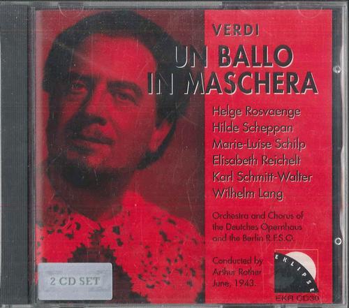 CD АРТУР РОТЕР Верди Бал-маскарад EKRCD30 EKLIPSE 1993 UK Классика Б/у