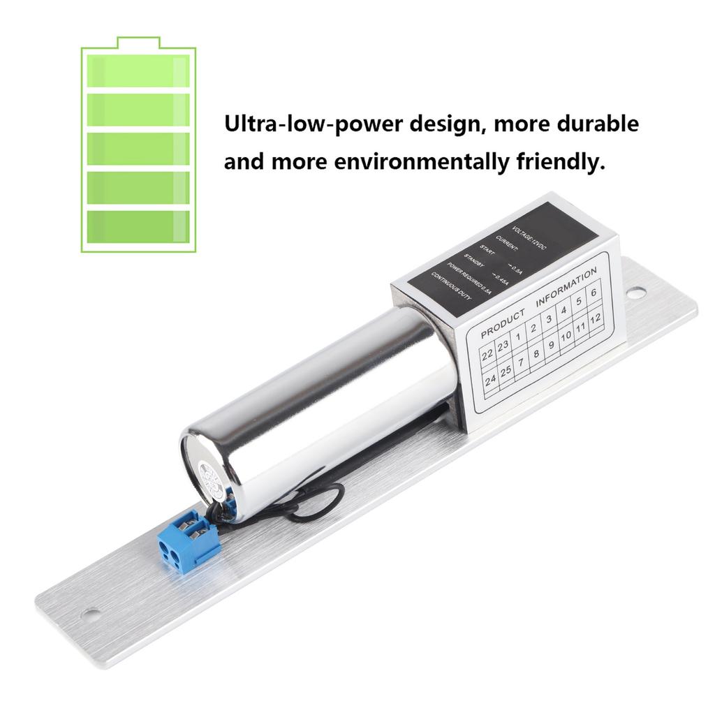 EL‑2LC DC 12V Electric Magnetic Mortise Lock Auto Bolt Lock Door Lock Induction Access Control