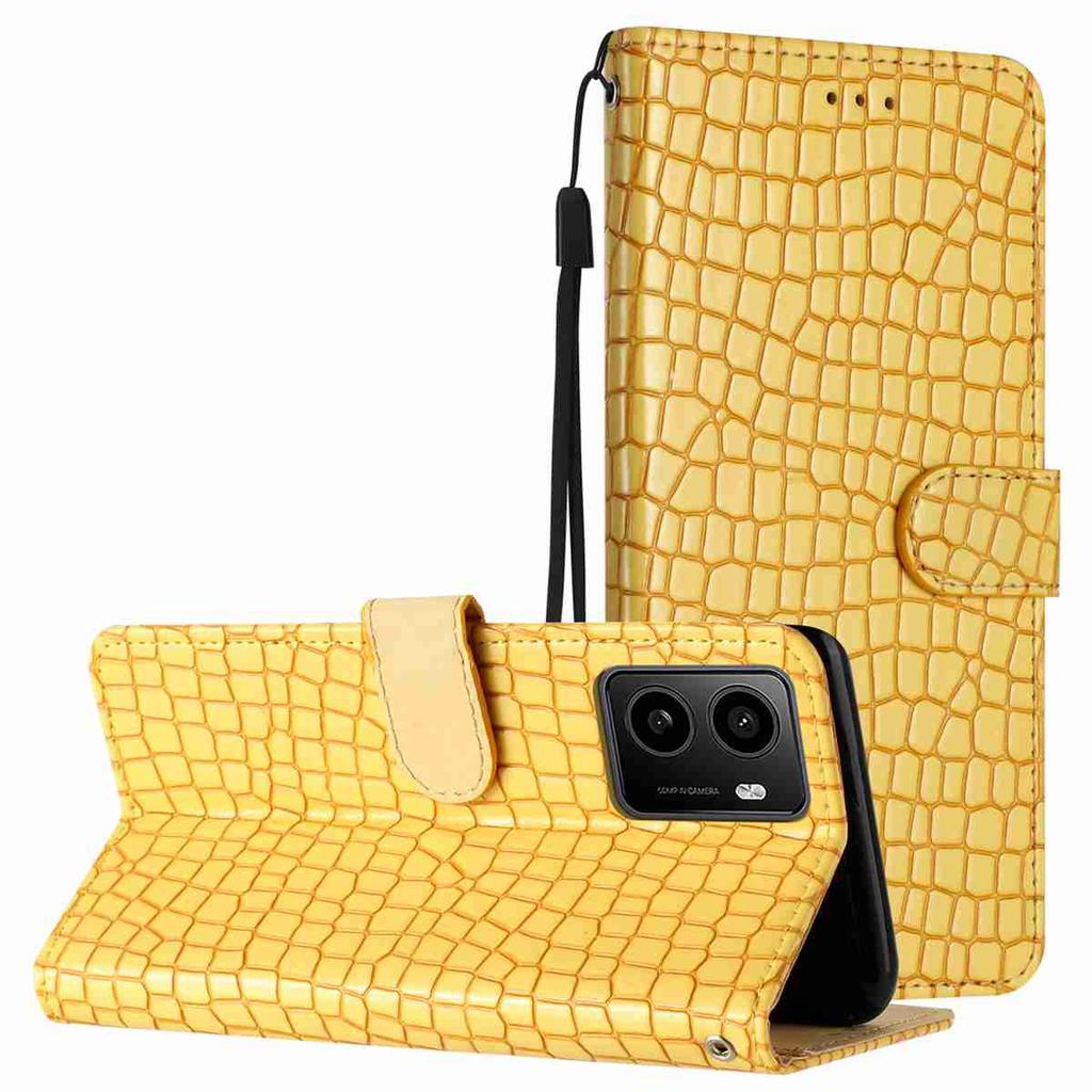 Crocodile Fashion Phone Case for Nokia Series.Nokia C110 C12 C2 C210 C22 C300 C310 C32 G310 XR21...,Faux Leather Wallet with Card Slots & Shockproof