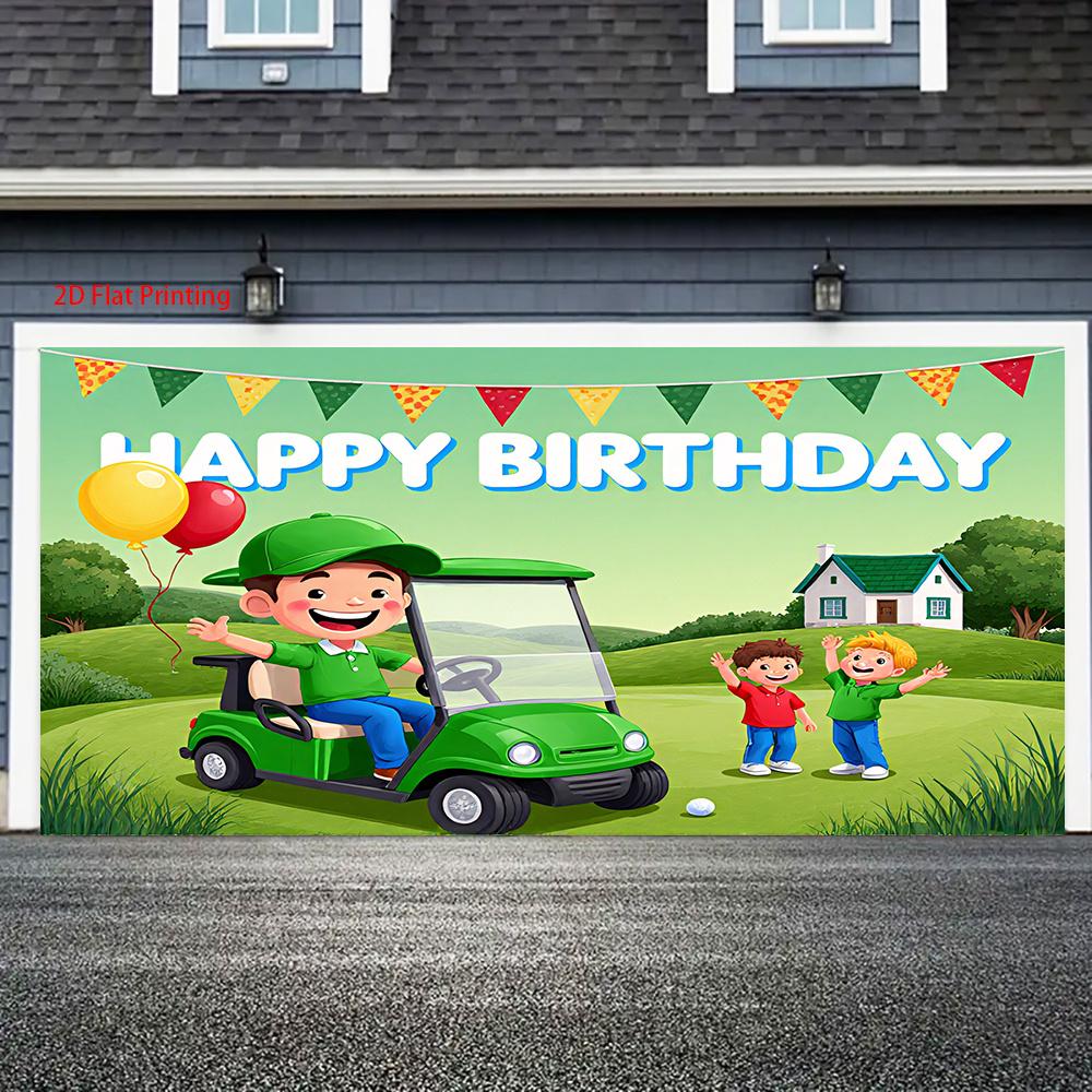 2D plane, 1 set of golf birthday party decorations, suitable for your living room and outdoor decoration