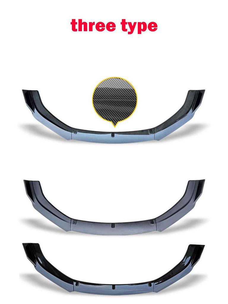 Skoda Superb 2016-18 Czarny Błyszczący Dodatek - Dolna Listwa Przedniego Zderzaka