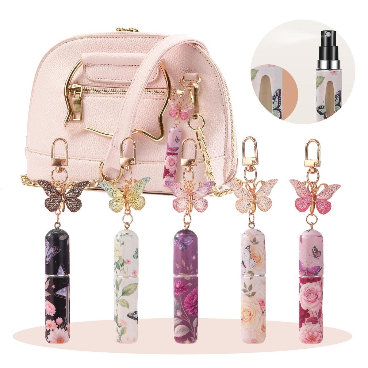 5ml Leakproof Refillable Perfume Atomizers Mini Portable Rotating Spray Bottles Travel Friendly Cosmetic Containers Lightweight 5ml