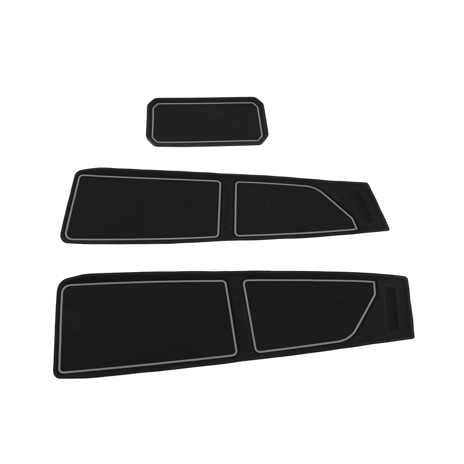 

3Pcs Dash Cover Tray Silicone Anti Slip Dashboard Compartments Mat Interior Dash Pad Liner for Ford Bronco 2025 2025 2025 2025 серый