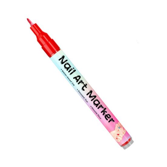 12/24 Colors Nail Art Pen Set Quick Dry Graffiti Nail Art Markers Fine Tip Waterproof Polish Pens Drawing Painting Liner Brush