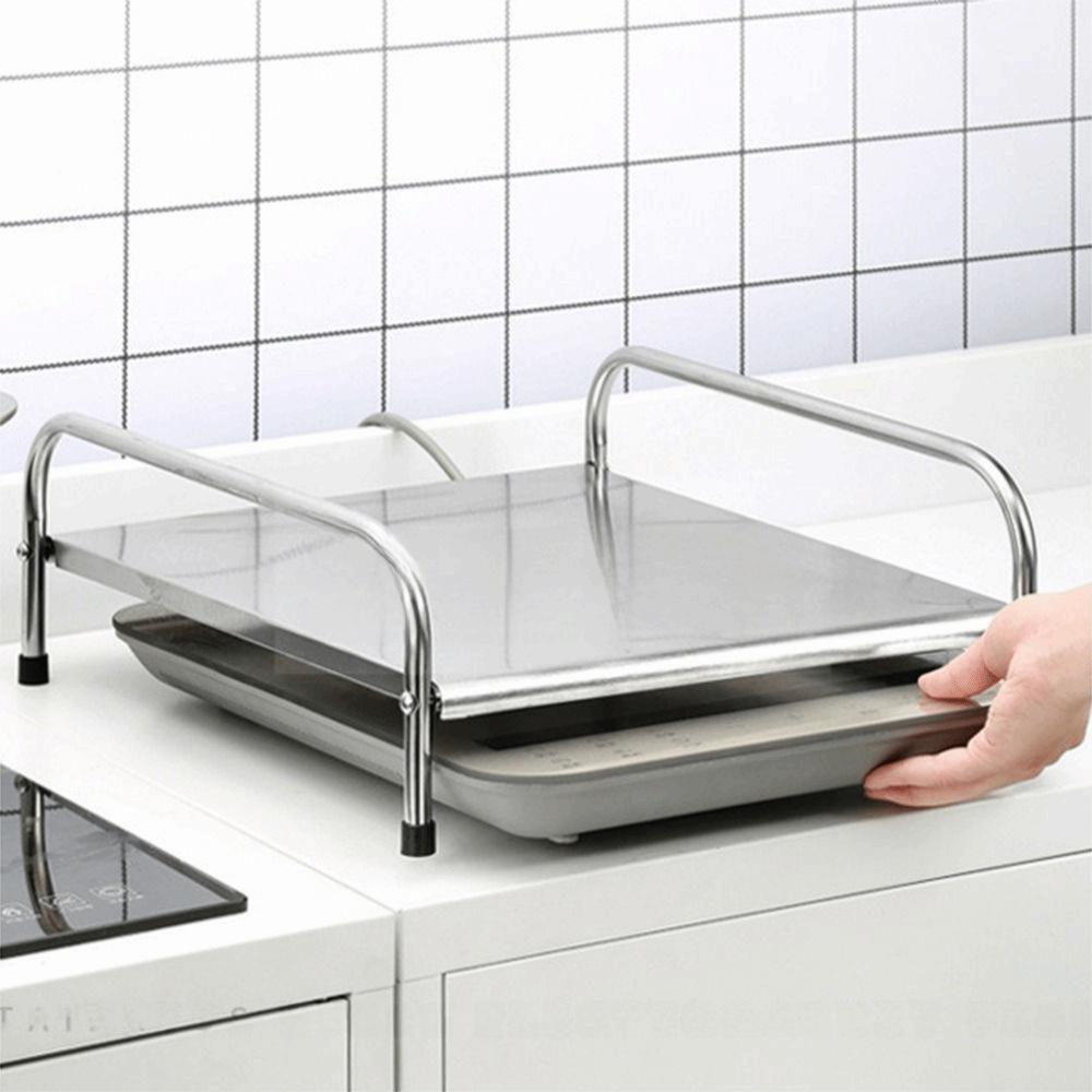 With Handle Stainless Steel Stove Cover Waterproof Stove Support Bracket Kitchen Counter Rack Home