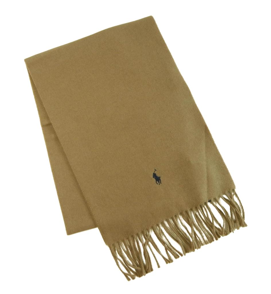 New 2023 Made In Recycled Wool Scarf by Ralph One Honey Size 220 Fall/Winter Model, Italy, #pc0476 Lauren, Unisex, Size, Brown, [Used]