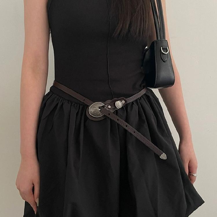 Vintage Buckle Belt Women Waist Belt Bohemian Waistband Pants Belt Accessories