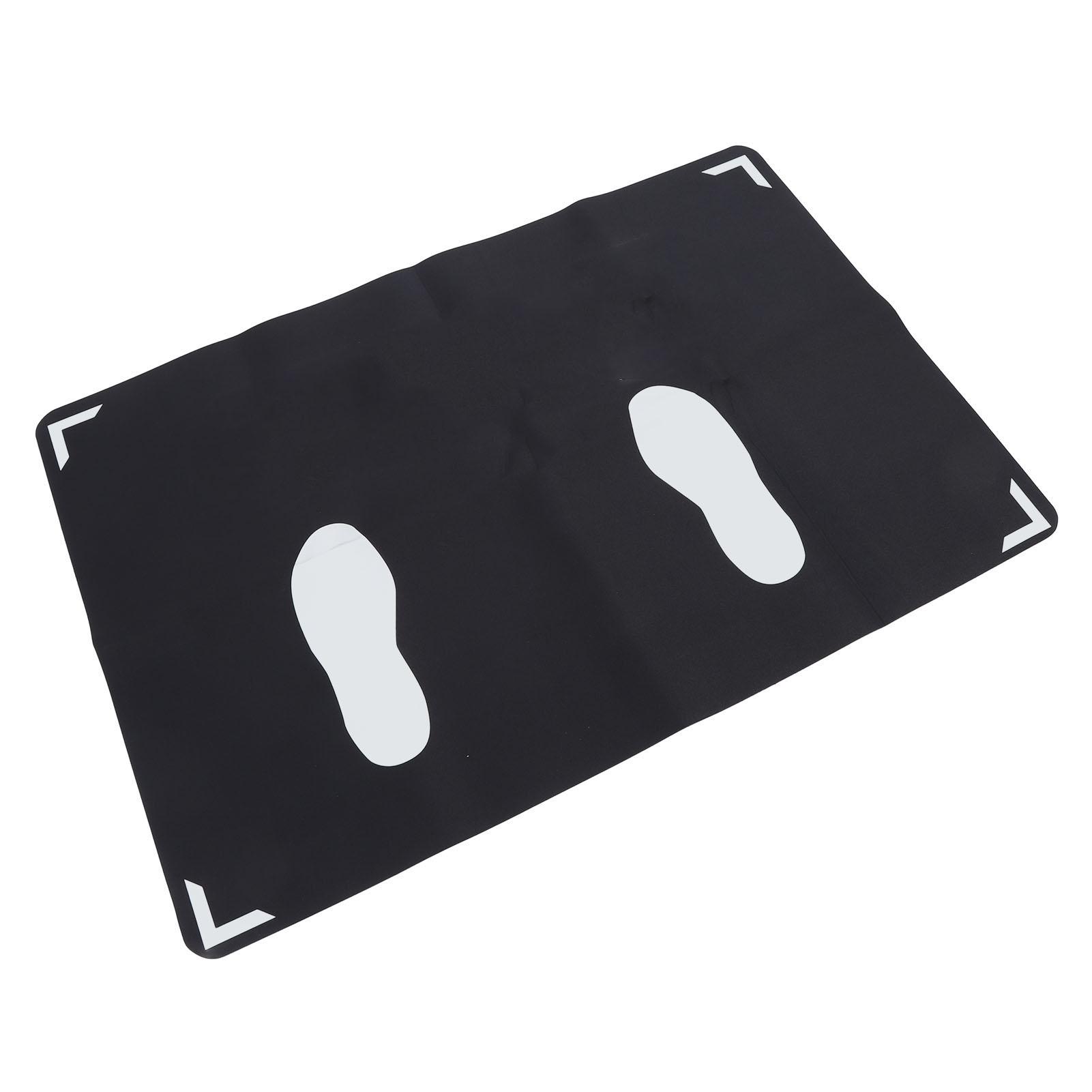 Baseball Hitting Mat with Toes Facing Rubber Improved Skills Baseball Batter Stance Practice Training Mat for Swing