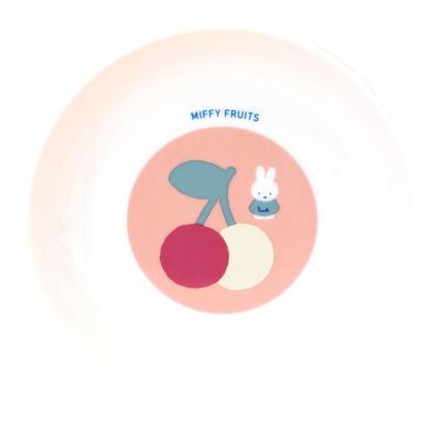 Dick Bruna MIFFY OWOCE Danie curry Danie z makaronem Bezpieczne do kuchenki mikrofalowej i zmywarki Wyprodukowano w Japonii 421113 "Miffy" 19,5 cm
